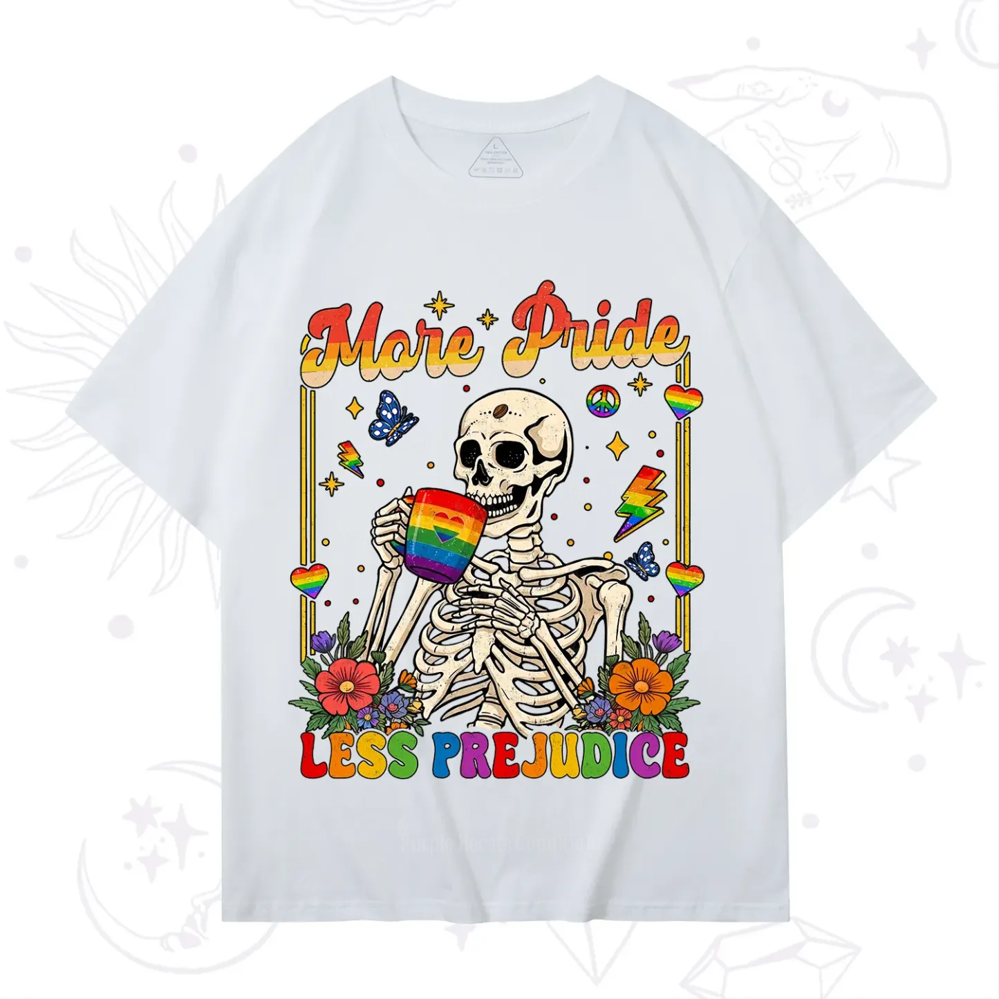 Purplehecate More Pride Less Prejudice Skeleton T-Shirt