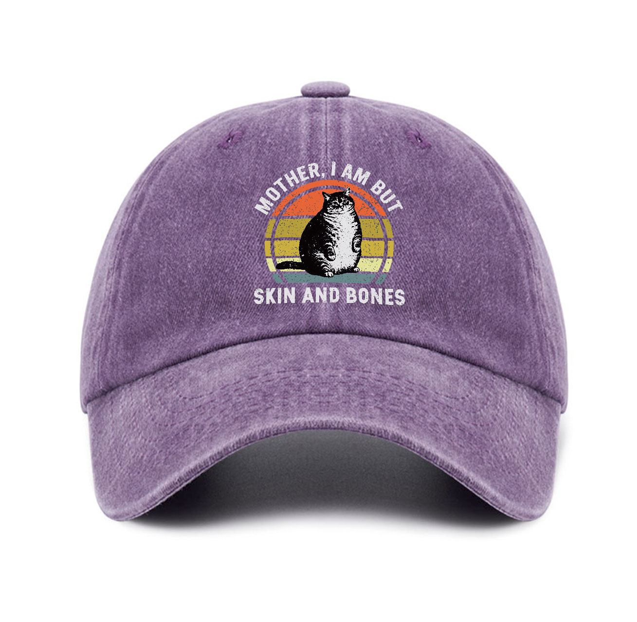 Purplehecate Mother I Am But Skin And Bones Funny Cat Baseball Cap