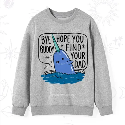 Purplehecate Good Luck Buddy Whale Christmas Sweatshirt