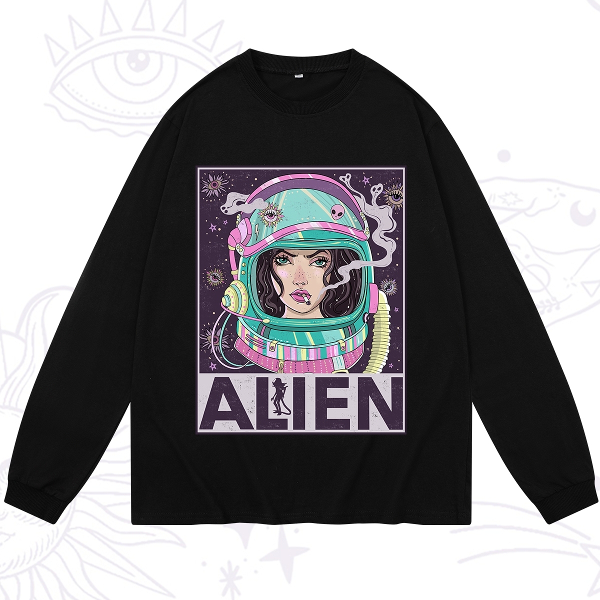 Purplehecate Galactic Encounter Long Sleeve T-Shirt
