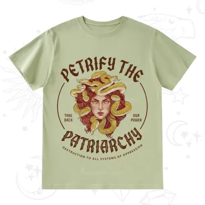 Purplehecate Petrify Patriarchy Medusa T-Shirt