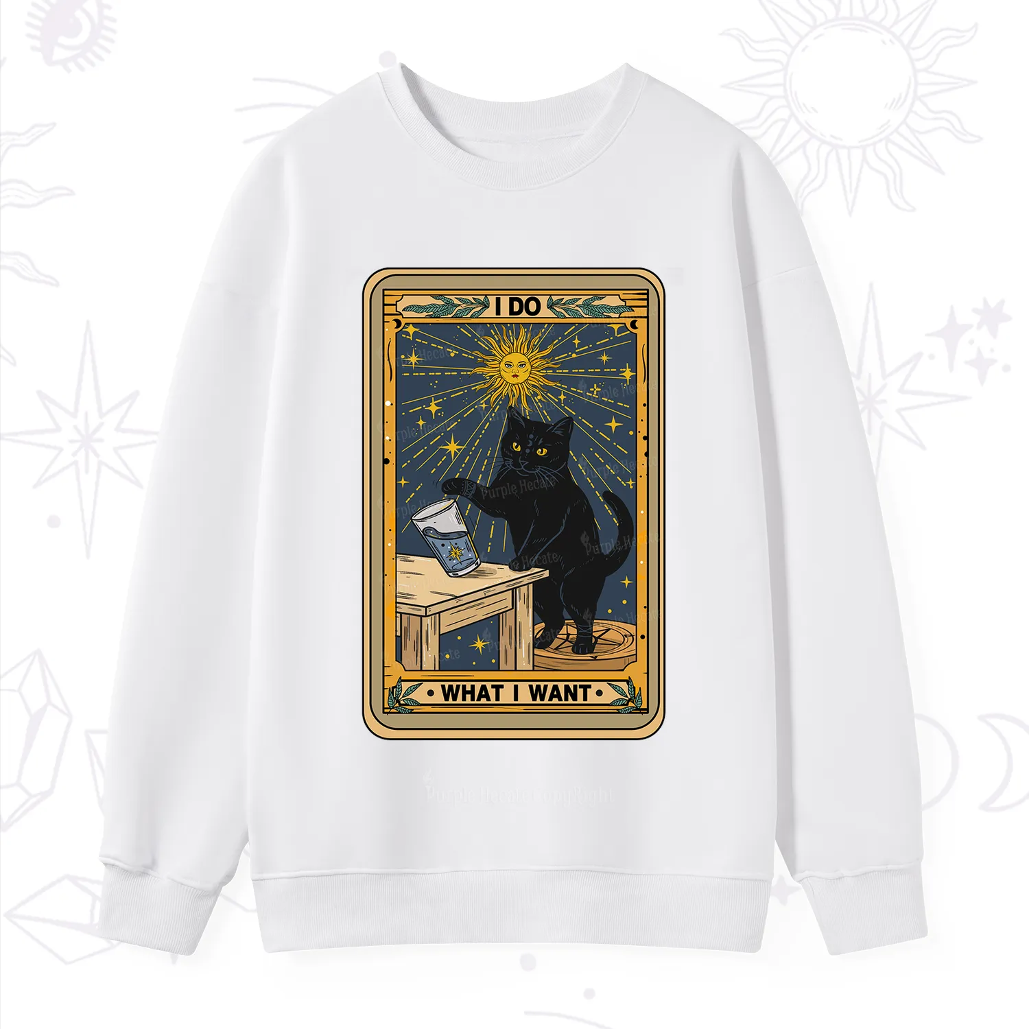 Purplehecate I Do What I Want Cats Sweatshirt