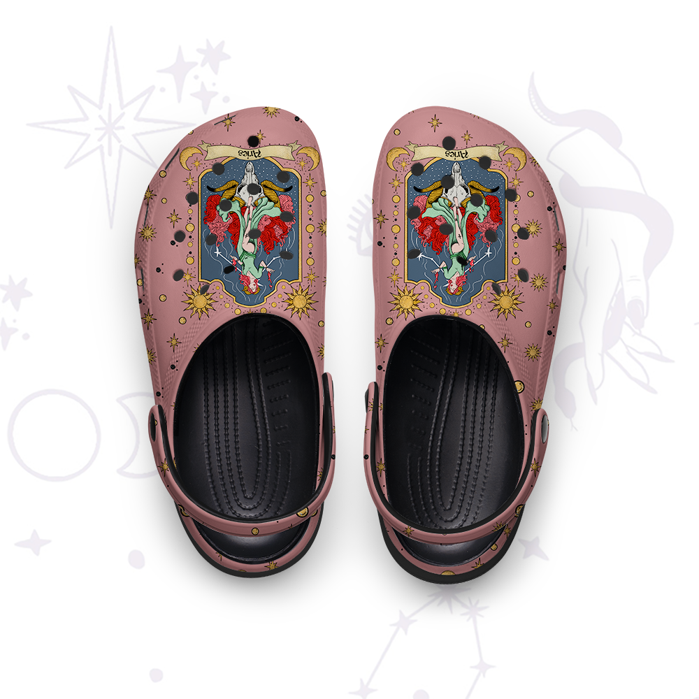 Purplehecate Aries Zodiac Rubber Clogs