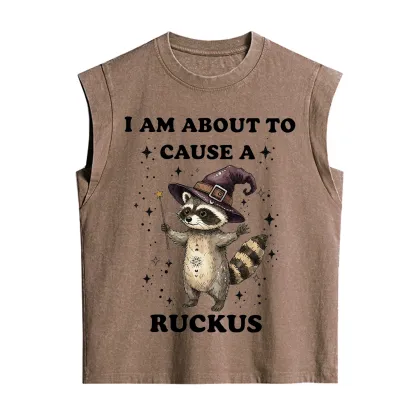 Purplehecate I Am About To Cause A Ruckus Vintage Washed Tank