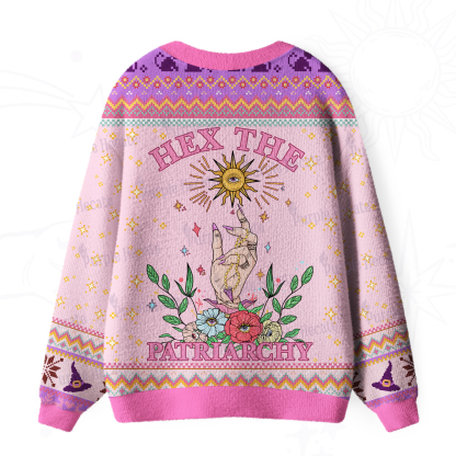 Purplehecate Hex The Patriarchy Witchy Ugly Cardigan Sweaters