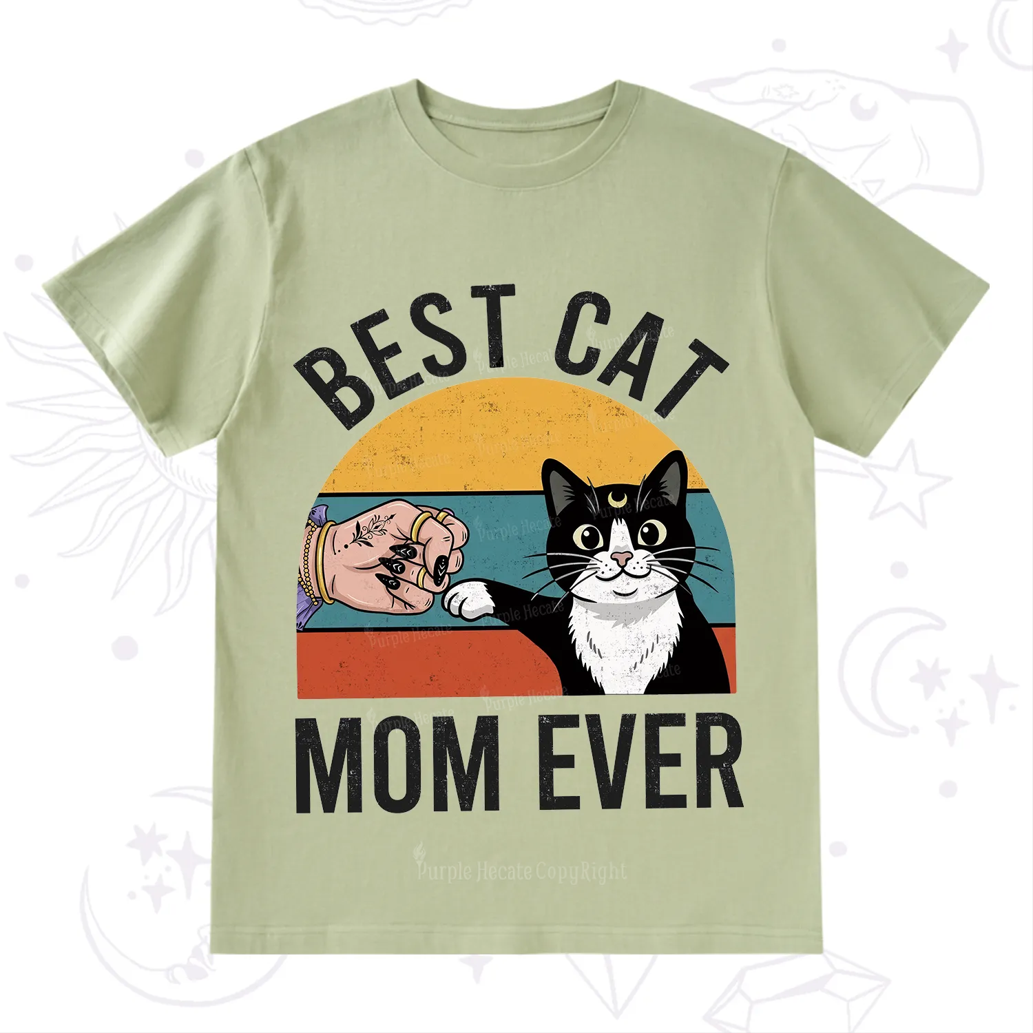 Purplehecate Best Cat Mom Ever T-Shirt