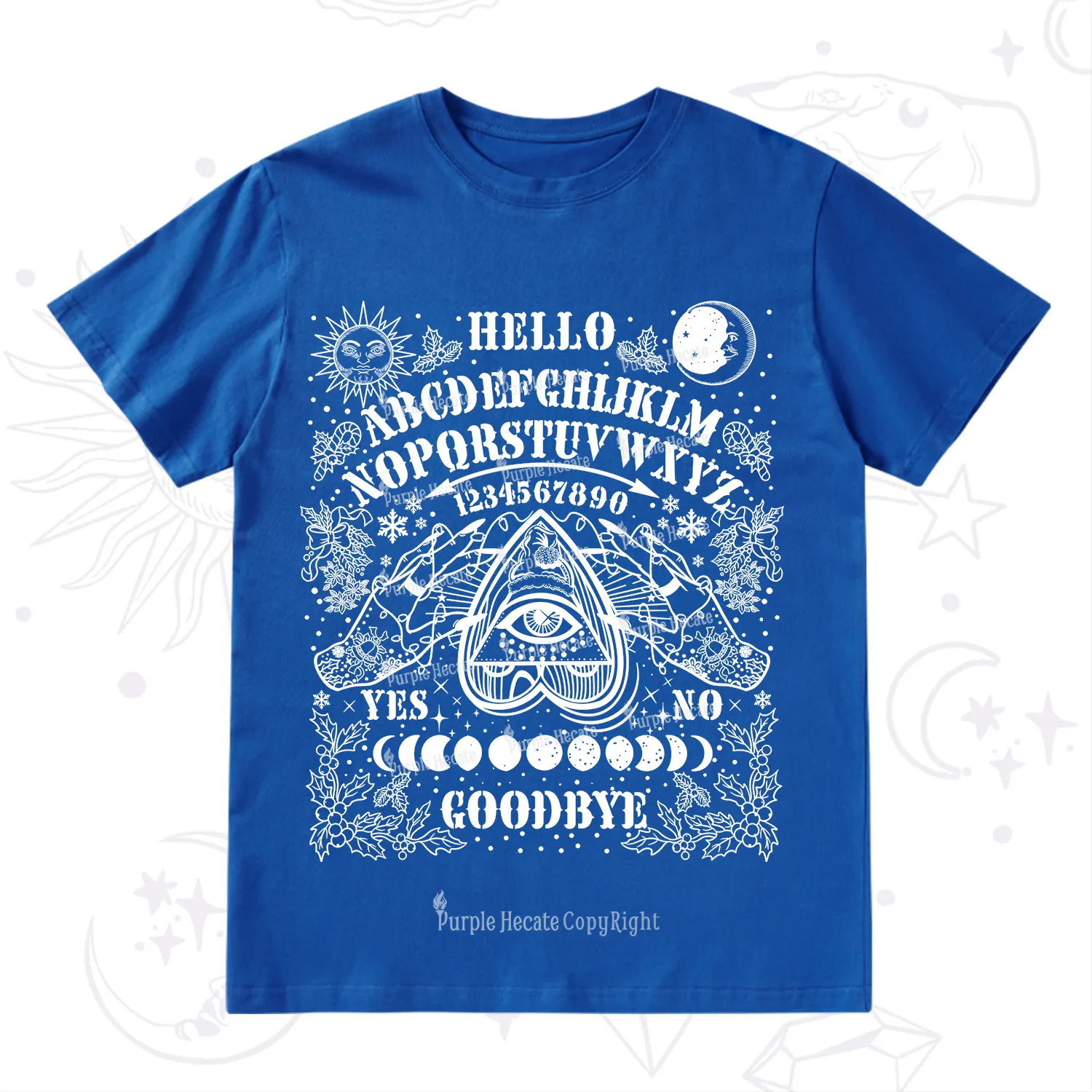 Purplehecate Hello Goodbye Witch Ouija Board Christmas T-Shirt