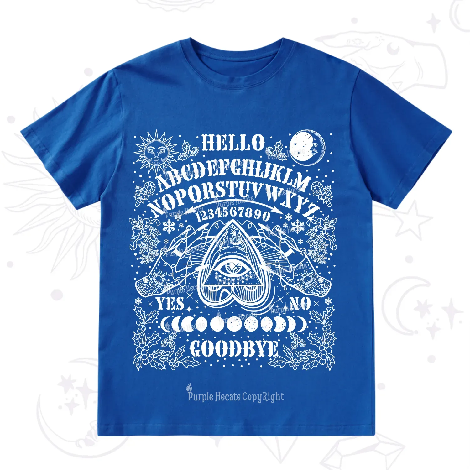 Purplehecate Hello Goodbye Witch Ouija Board Christmas T-Shirt