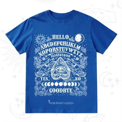 Purplehecate Hello Goodbye Witch Ouija Board Christmas T-Shirt