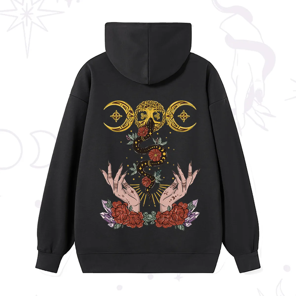 Purplehecate Lunar Bloom Hoodie