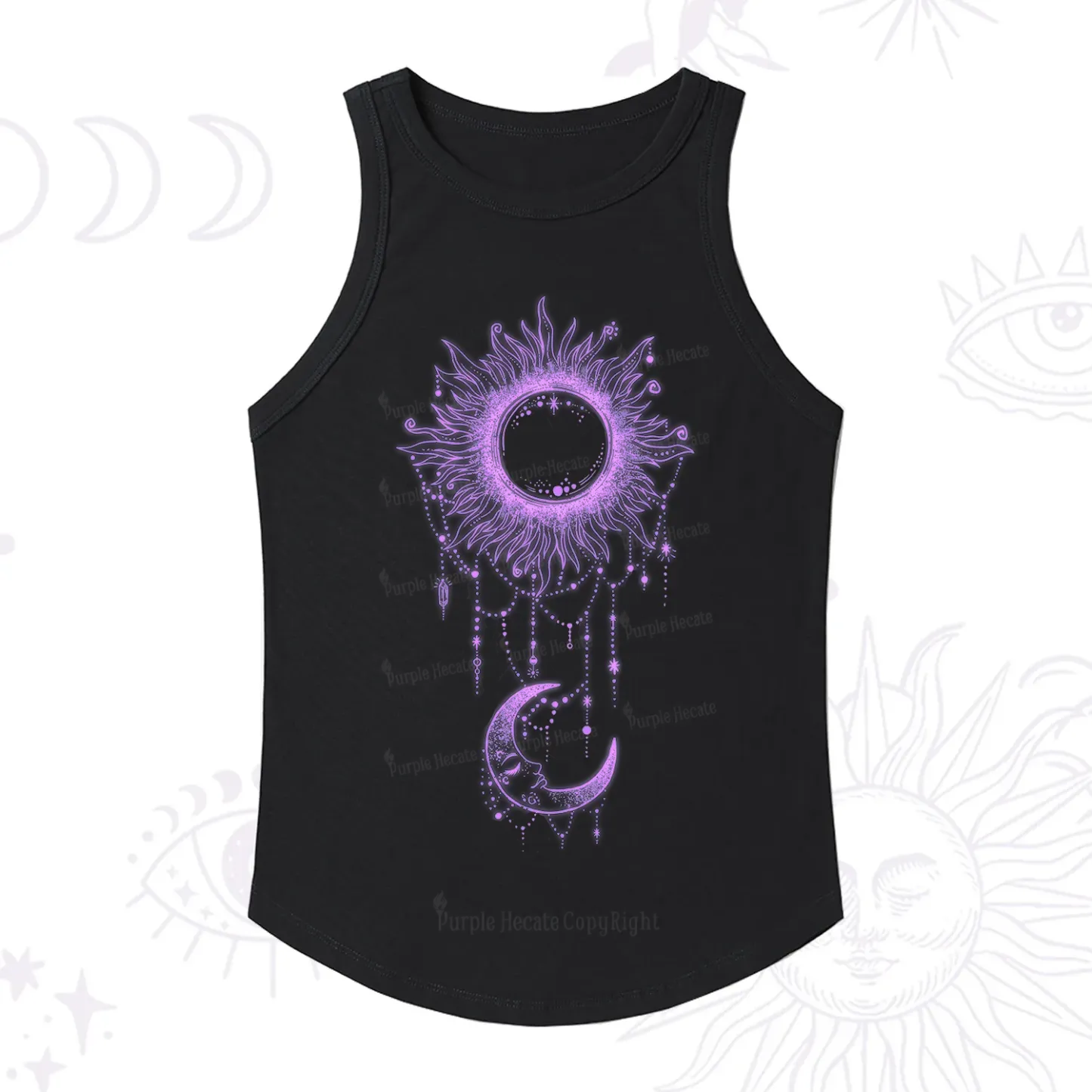 [Copy]Purplehecate The Audacity Tarot Card Ribbed Tank Top