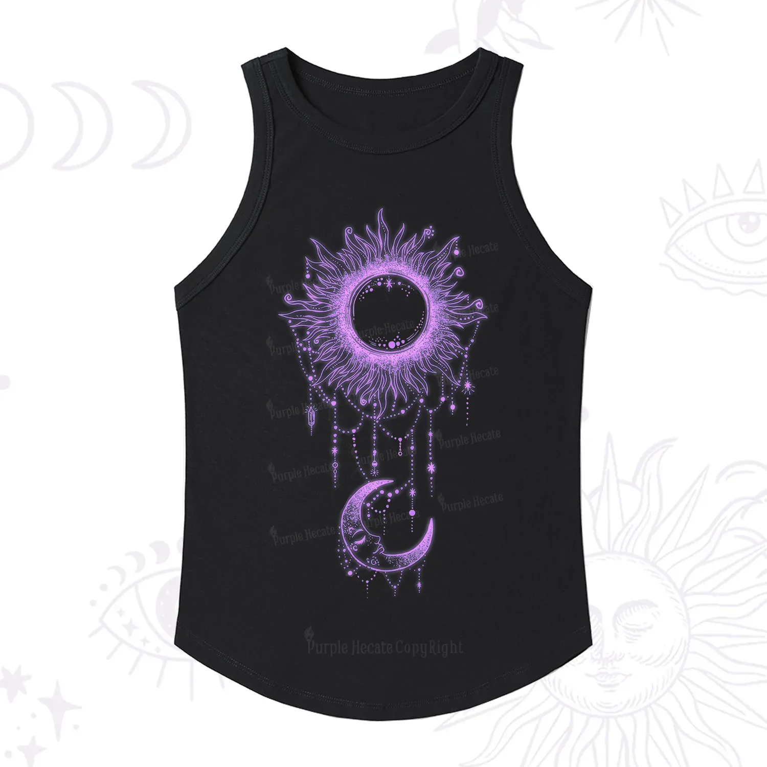 [Copy]Purplehecate The Audacity Tarot Card Ribbed Tank Top