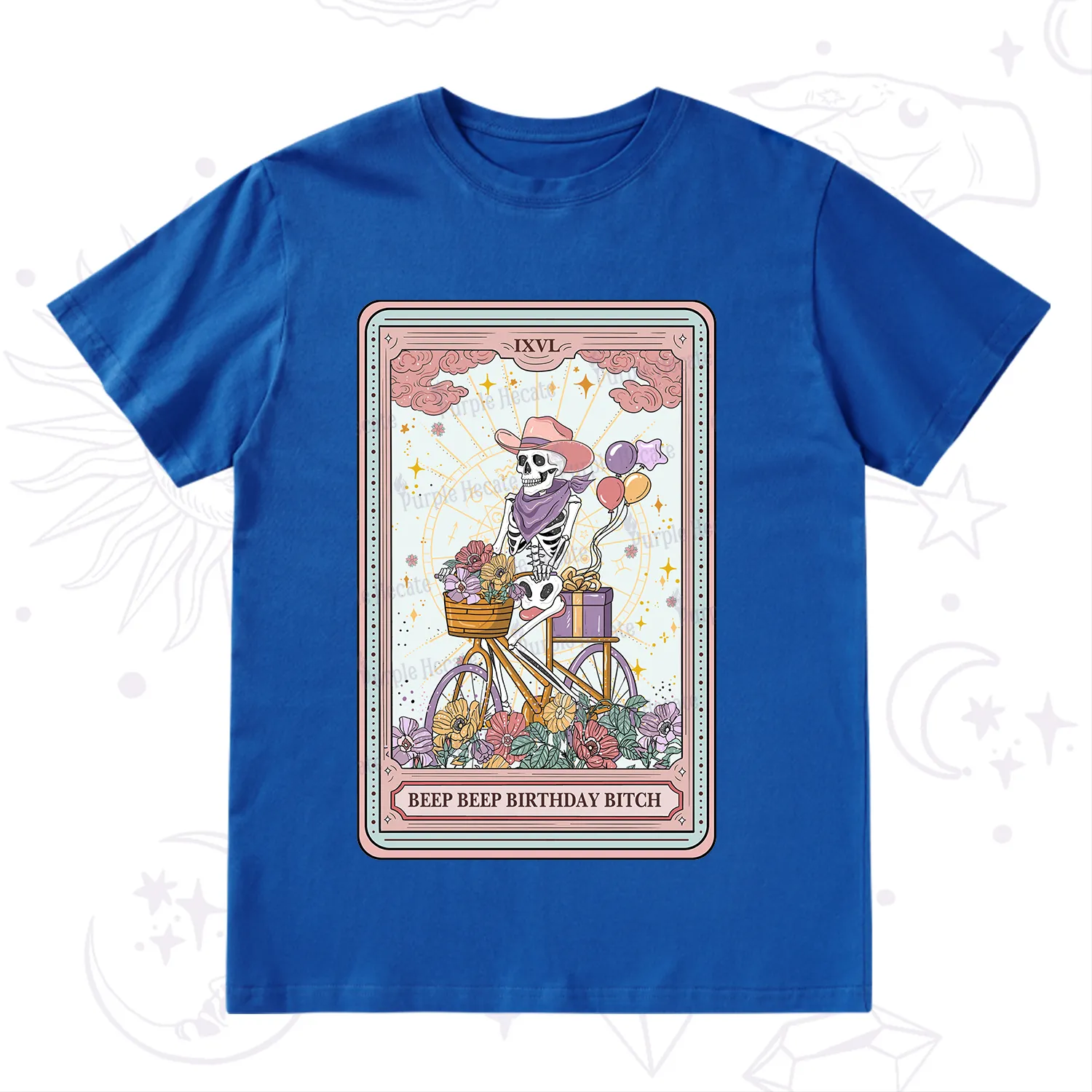 Purplehecate The Beep Beep Birthday Bitch Tarot T-Shirt