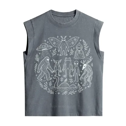 Purplehecate Respect the Locals Cryptid Vintage Washed Tank