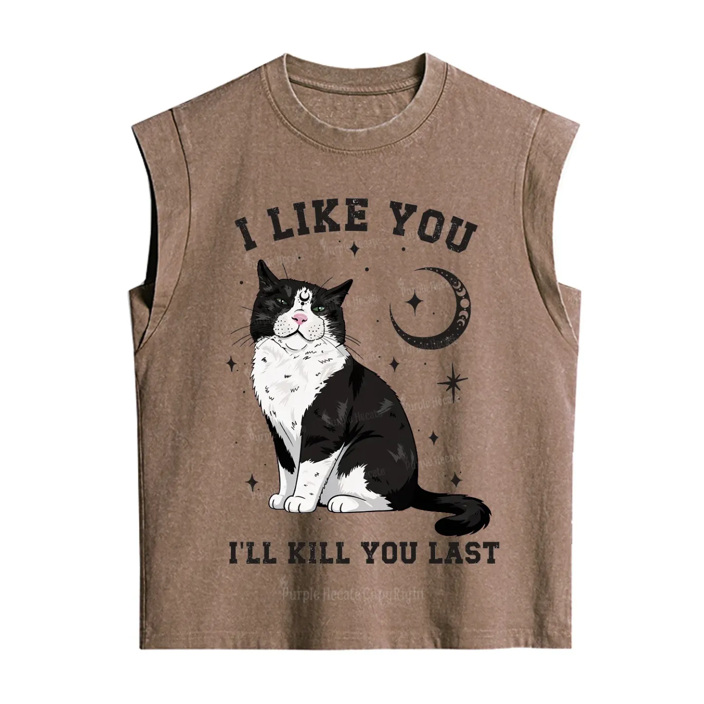Purplehecate I Like You I'll Kill You Last Vintage Washed Tank