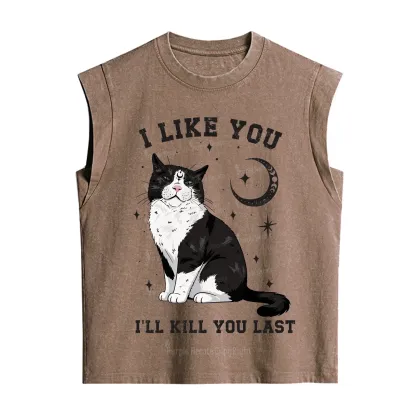 Purplehecate I Like You I'll Kill You Last Vintage Washed Tank