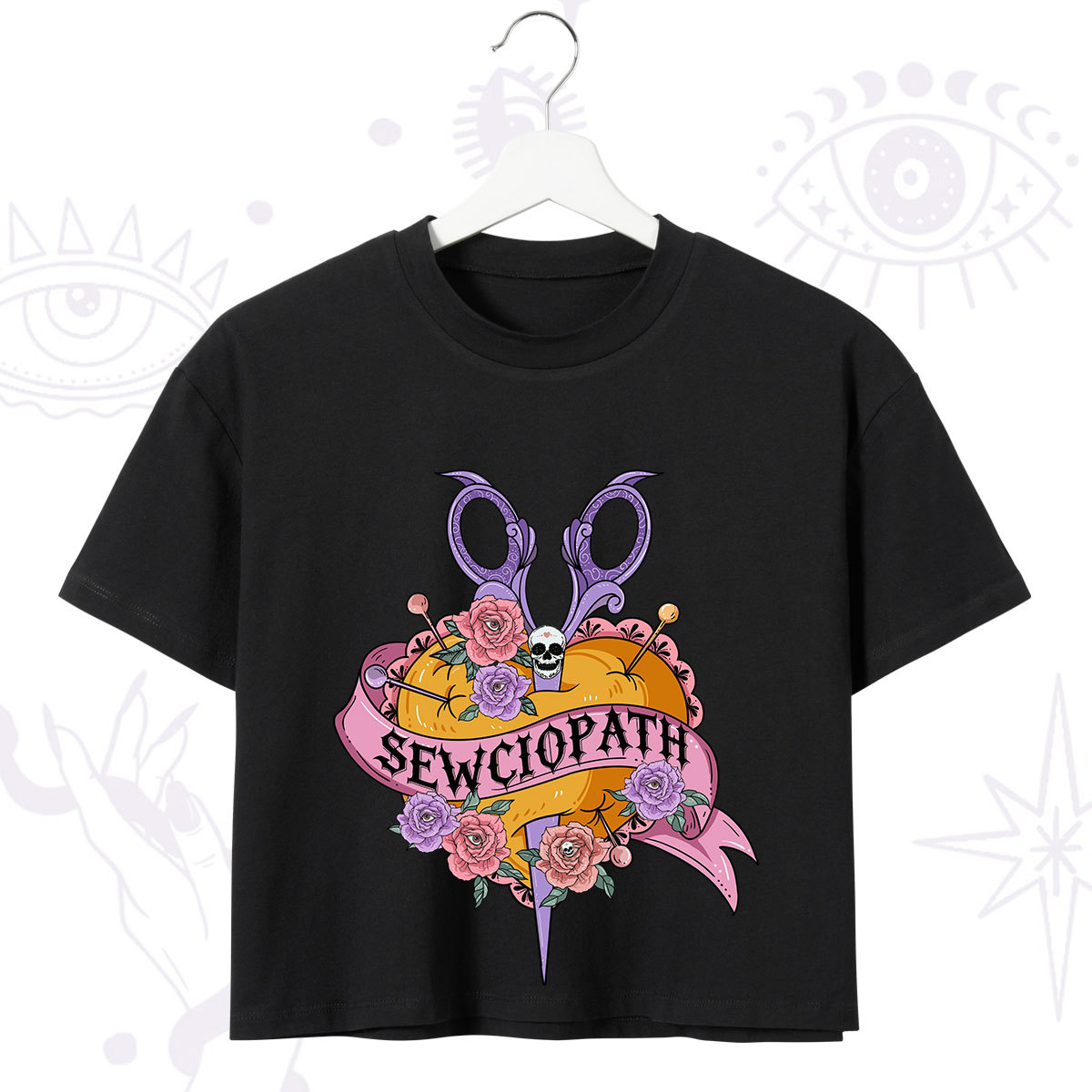 Purplehecate Sewciopath Crop T-Shirt