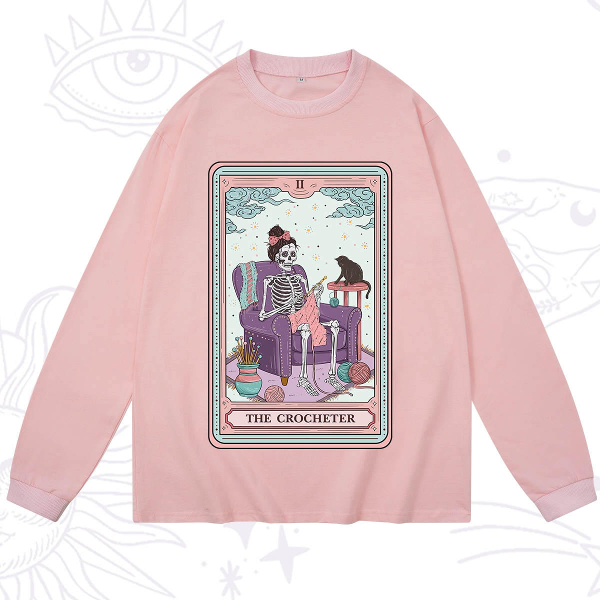 Purplehecate The Crocheter Tarot Long Sleeve T-Shirt