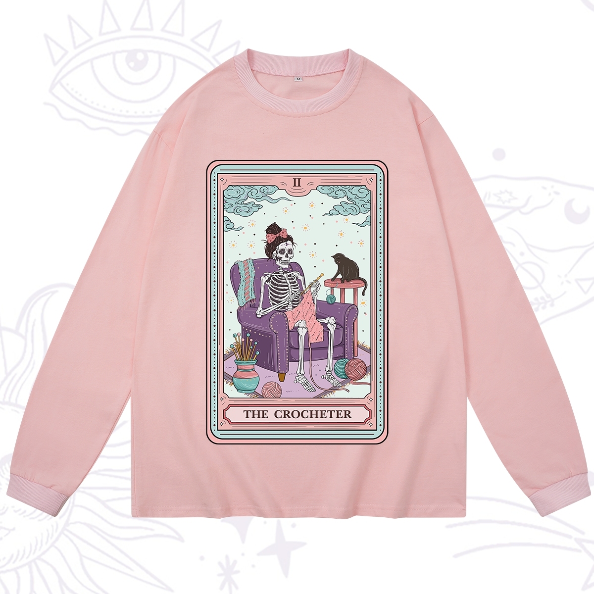 Purplehecate The Crocheter Tarot Long Sleeve T-Shirt