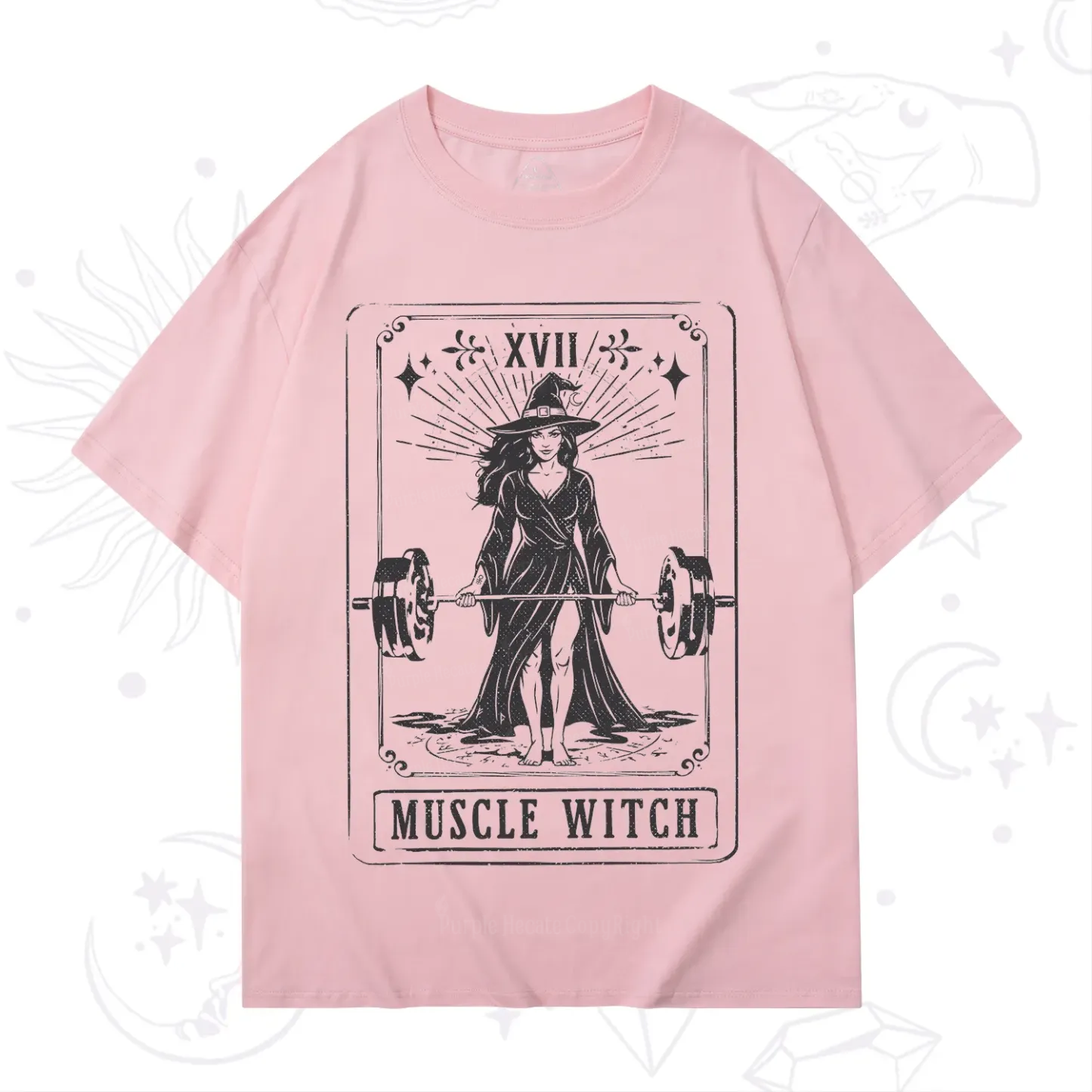 Purplehecate The Muscle With Tarot T-Shirt