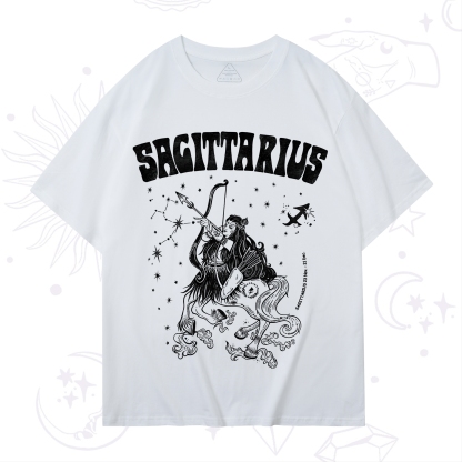 Purplehecate Sagittarius Zodiac Glyphs T-Shirt