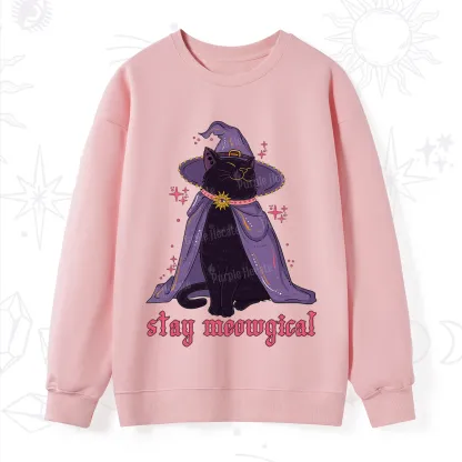 Purplehecate Stay Meowgical Cat Sweatshirt