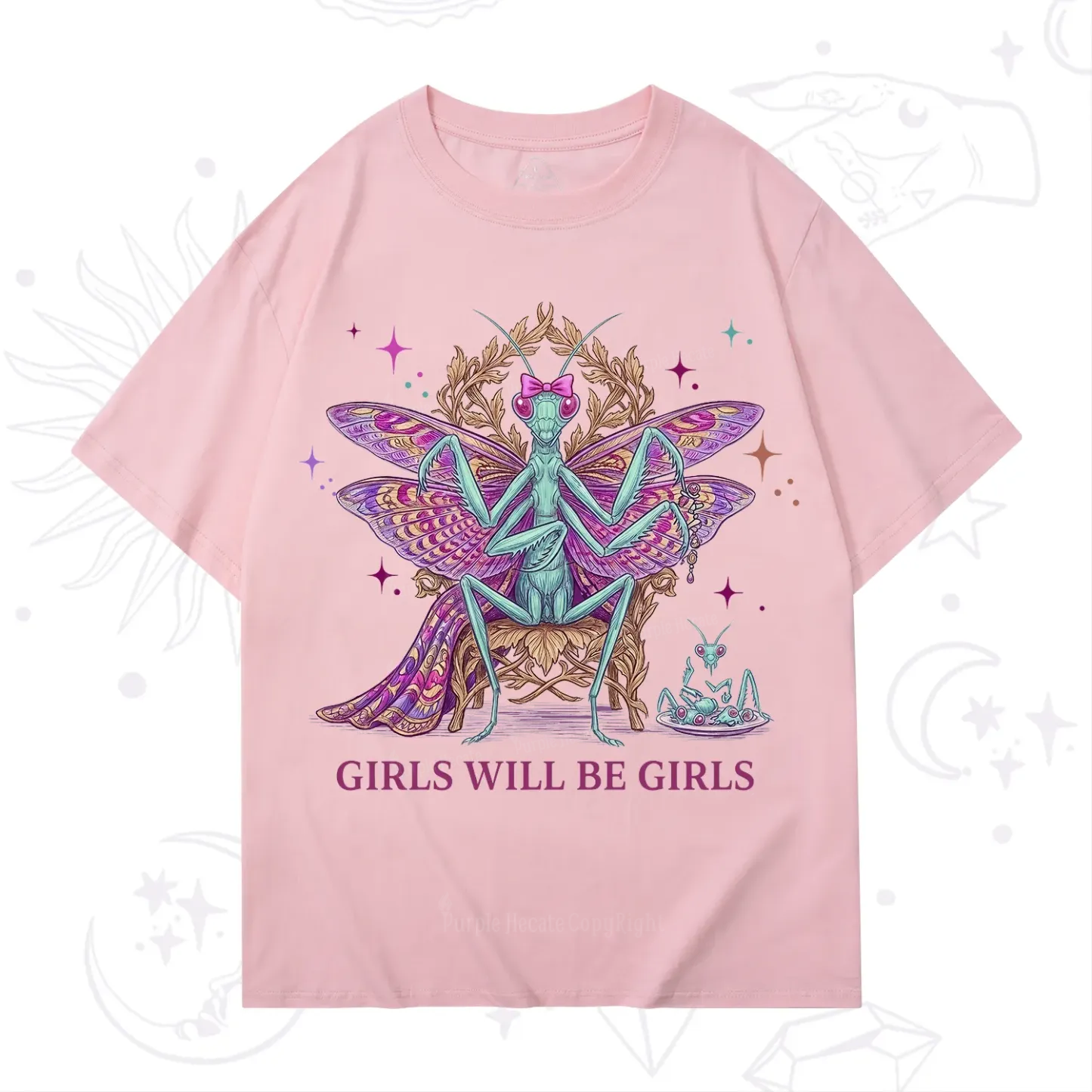 Purplehecate Girls Will Be Girls Mantis Queen T-Shirt