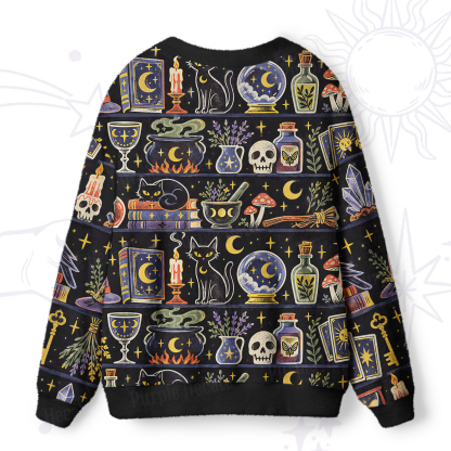 Purplehecate Wizard's Potion Cabinet Ugly Cardigan Sweaters