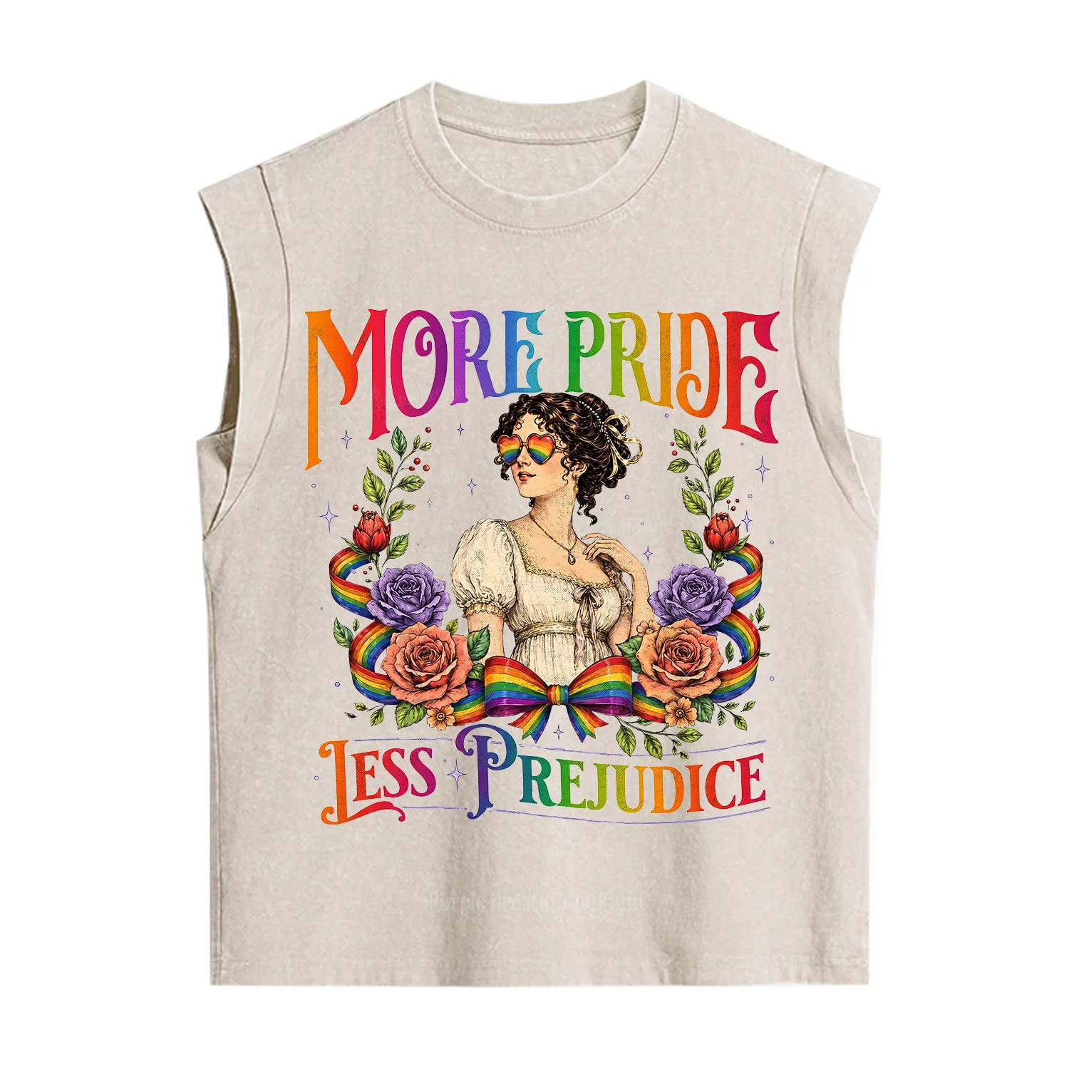 Purplehecate More Pride Less Prejudice Pride Vintage Washed Tank
