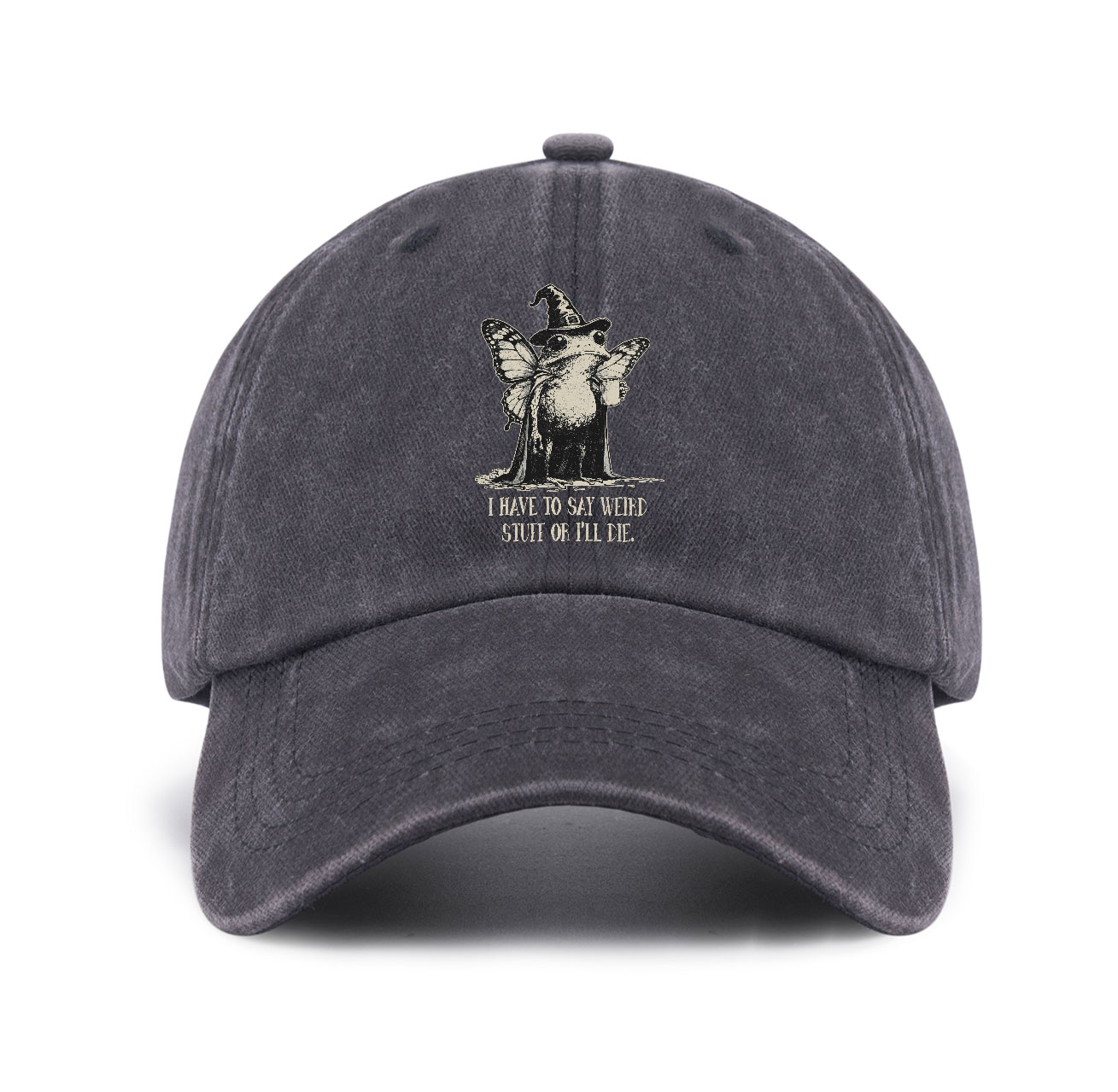 Purplehecate I Have to Say Weird Stuff Or I'll Die Baseball Cap