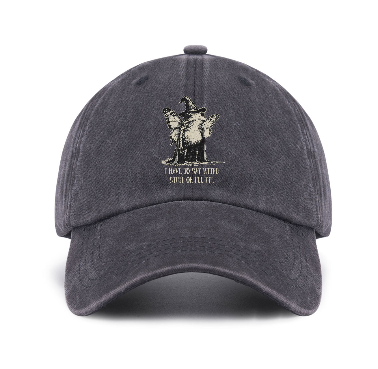 Purplehecate I Have to Say Weird Stuff Or I'll Die Baseball Cap