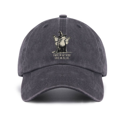 Purplehecate I Have to Say Weird Stuff Or I'll Die Baseball Cap