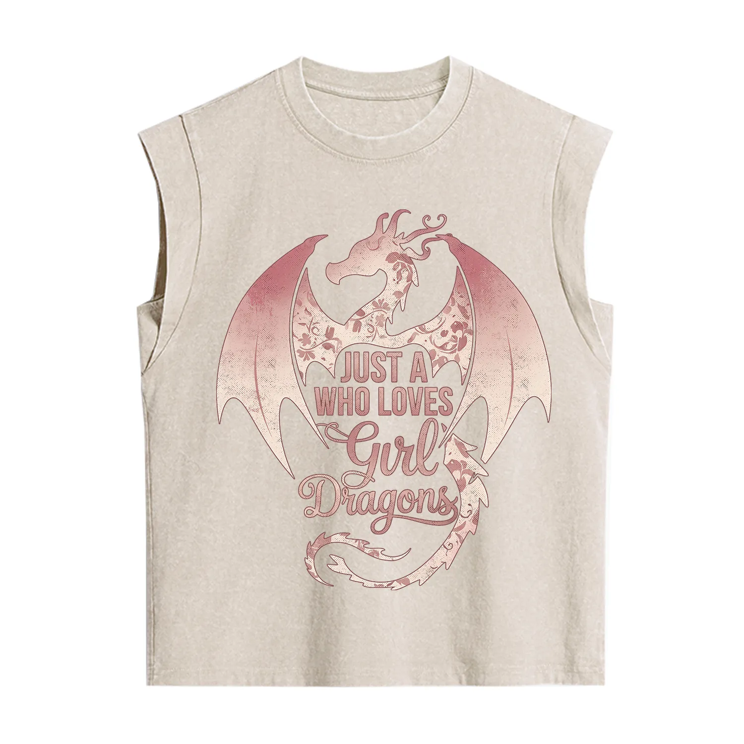 Purplehecate Just A Girl Who Loves Dragons Vintage Washed Tank