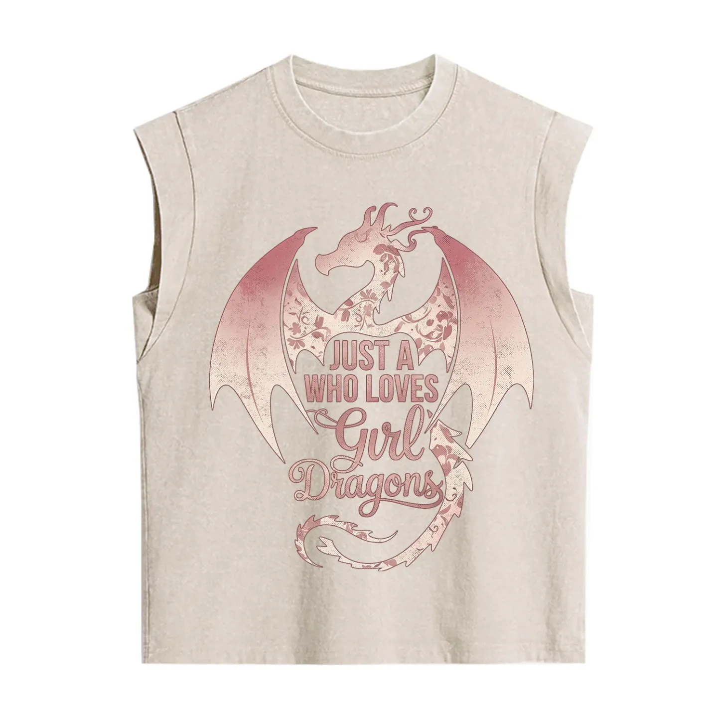 Purplehecate Just A Girl Who Loves Dragons Vintage Washed Tank