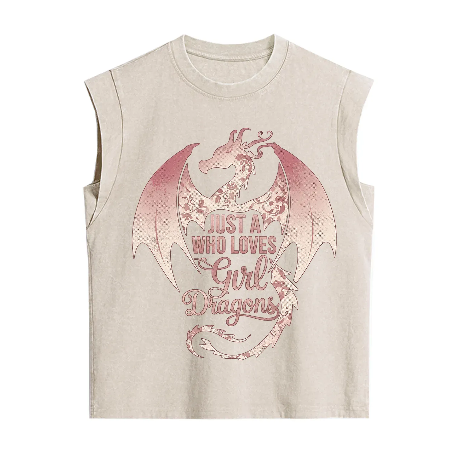 Purplehecate Just A Girl Who Loves Dragons Vintage Washed Tank