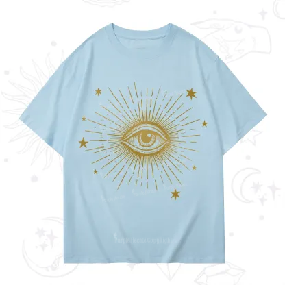Purplehecate Celestial Eye with Stars T-Shirt