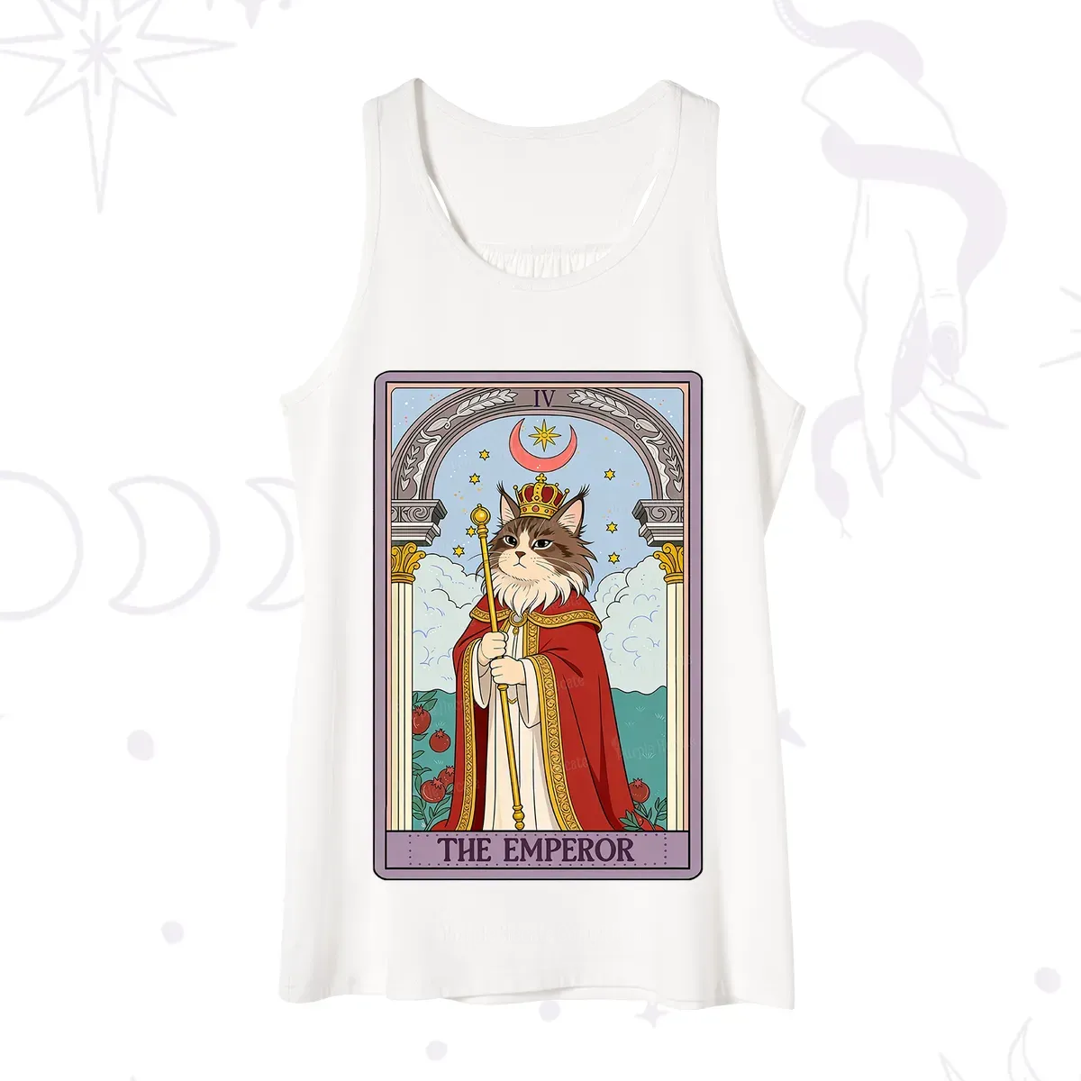 Purplehecate The Emperor Cat Tarot Tank