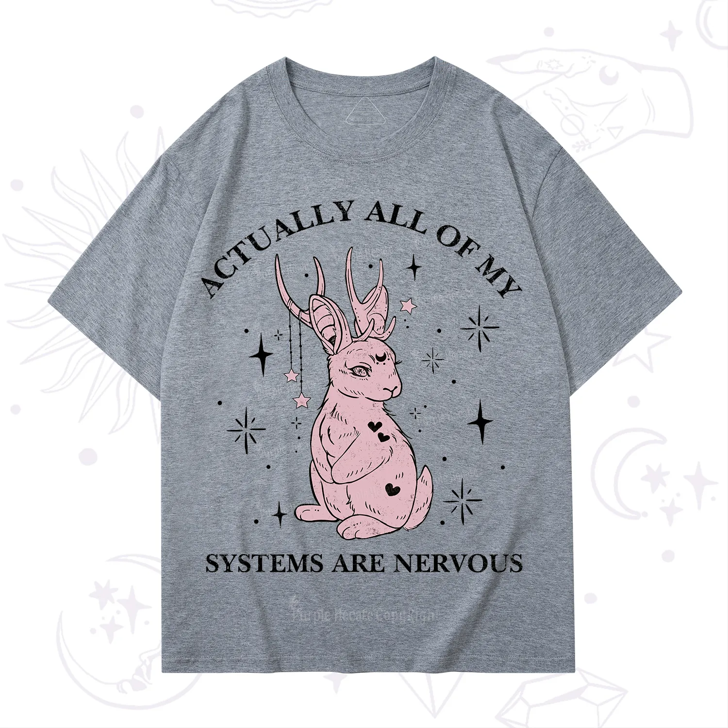 Purplehecate Actually All Of My Systems Are Nervous T-Shirt