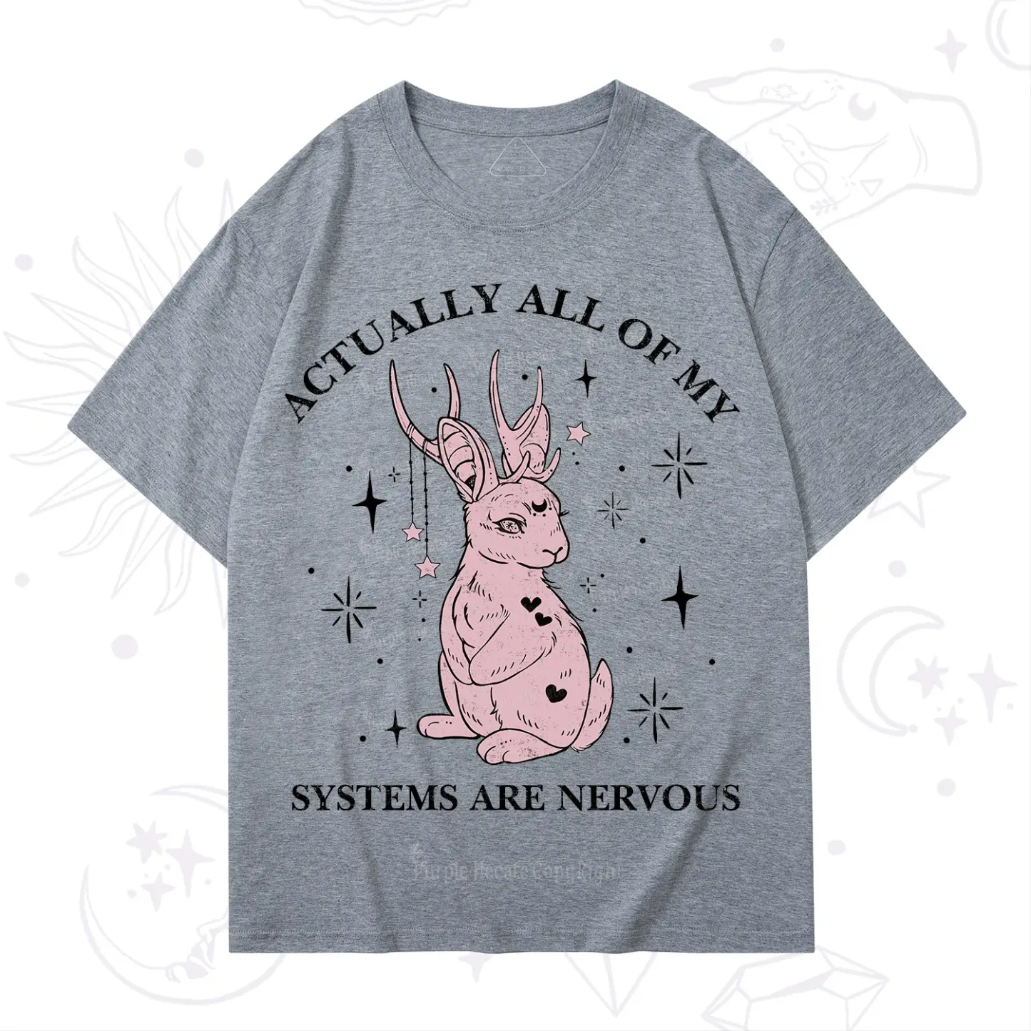 Purplehecate Actually All Of My Systems Are Nervous T-Shirt