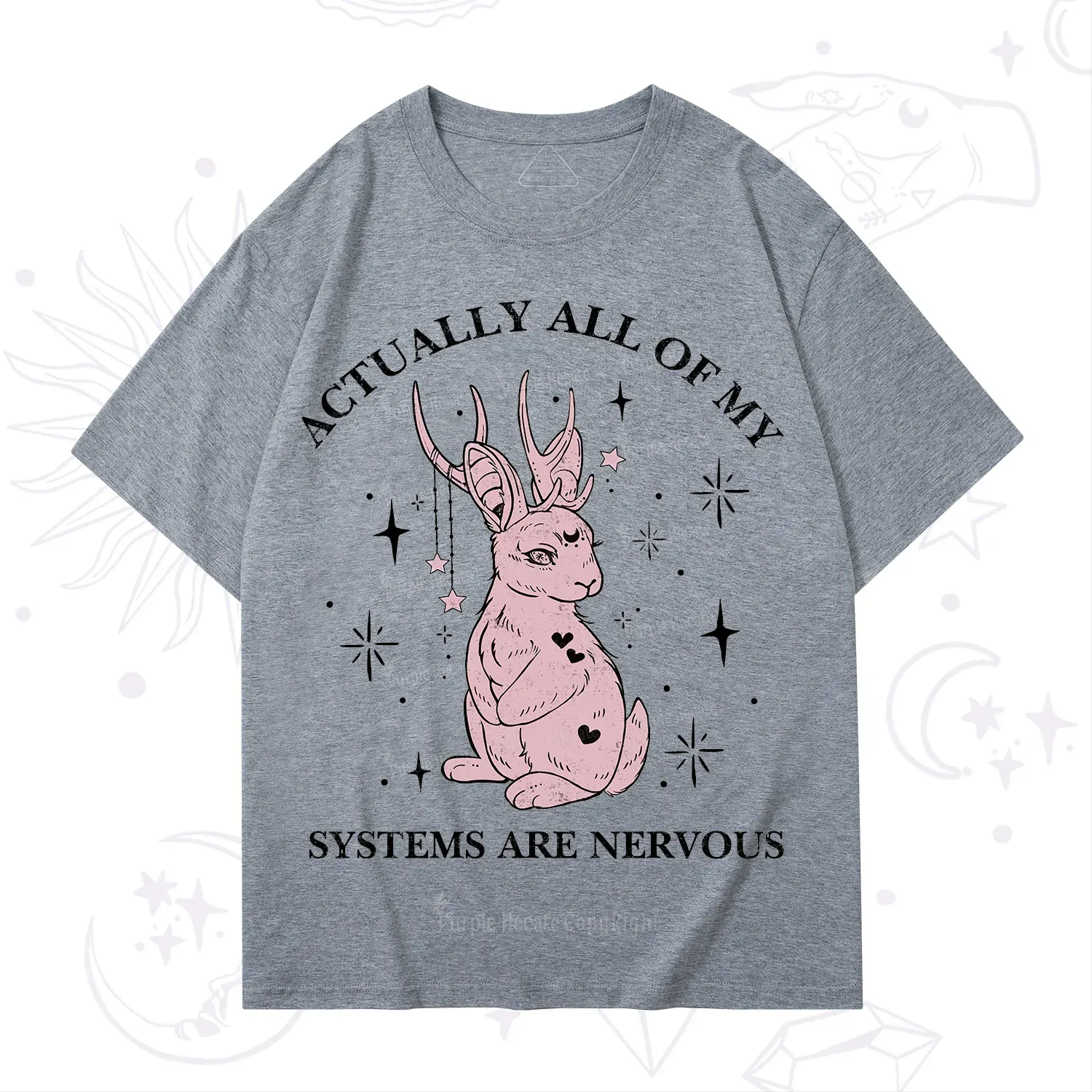 Purplehecate Actually All Of My Systems Are Nervous T-Shirt