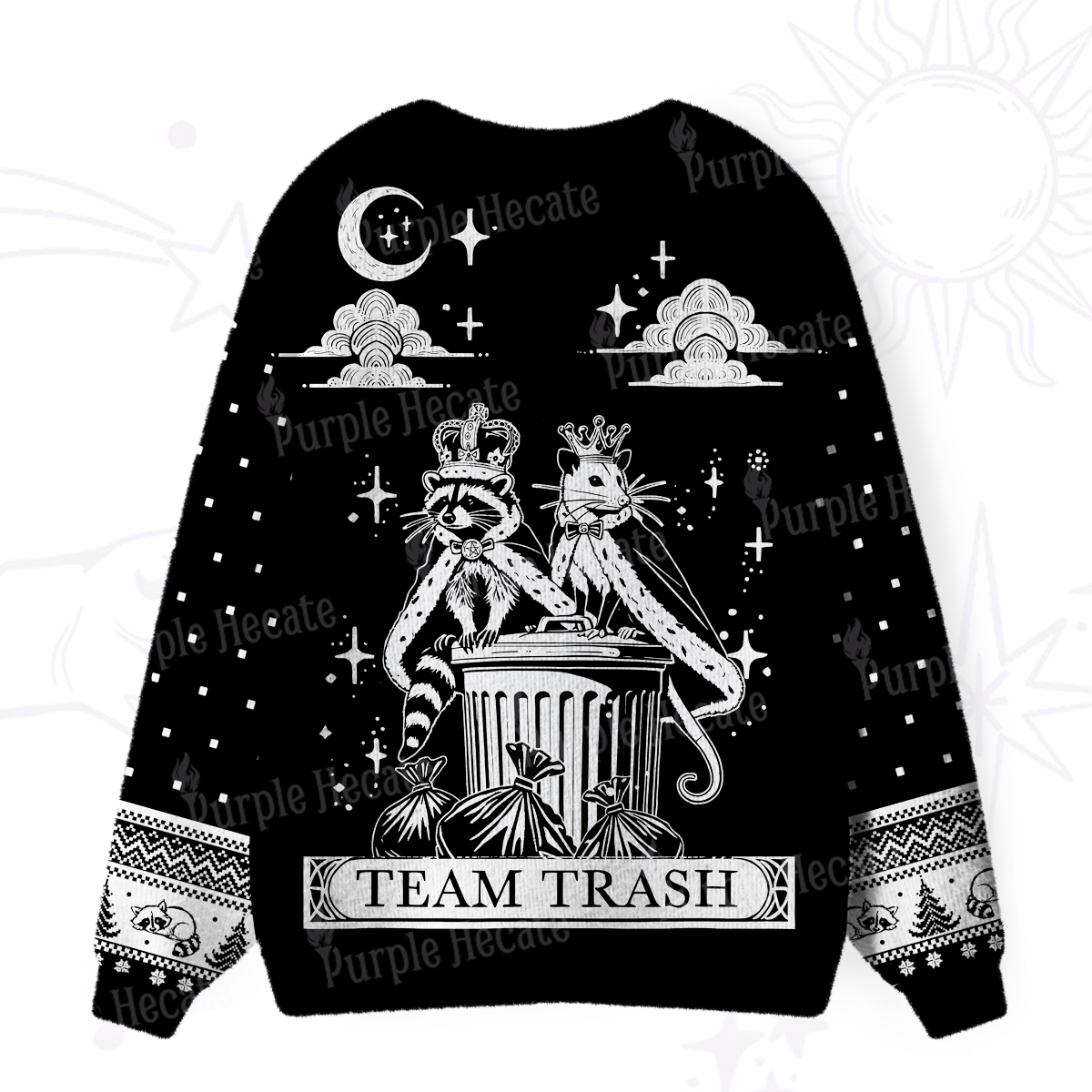 Purplehecate The Team Trash Kingdom Ugly Cardigan Sweaters