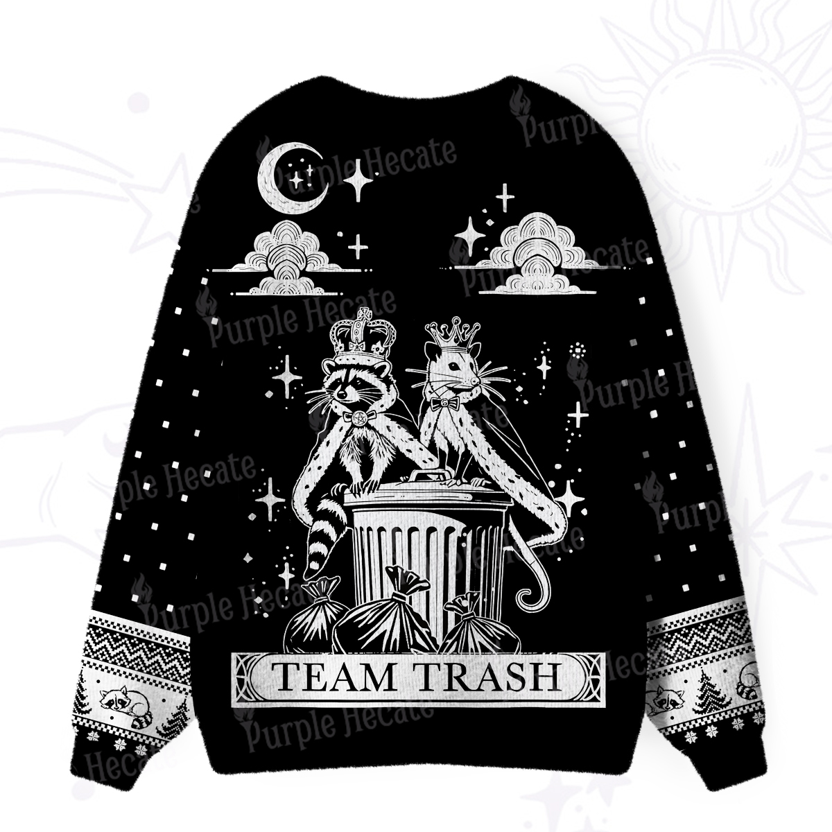 Purplehecate The Team Trash Kingdom Ugly Cardigan Sweaters