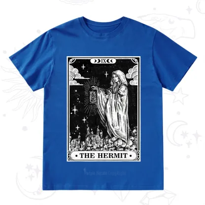 Purplehecate The Hermit Goddess Tarot Card T-Shirt