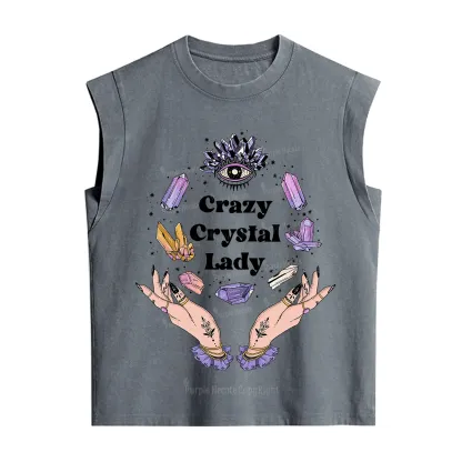 Purplehecate Crazy Crystal Lady Vintage Washed Tank