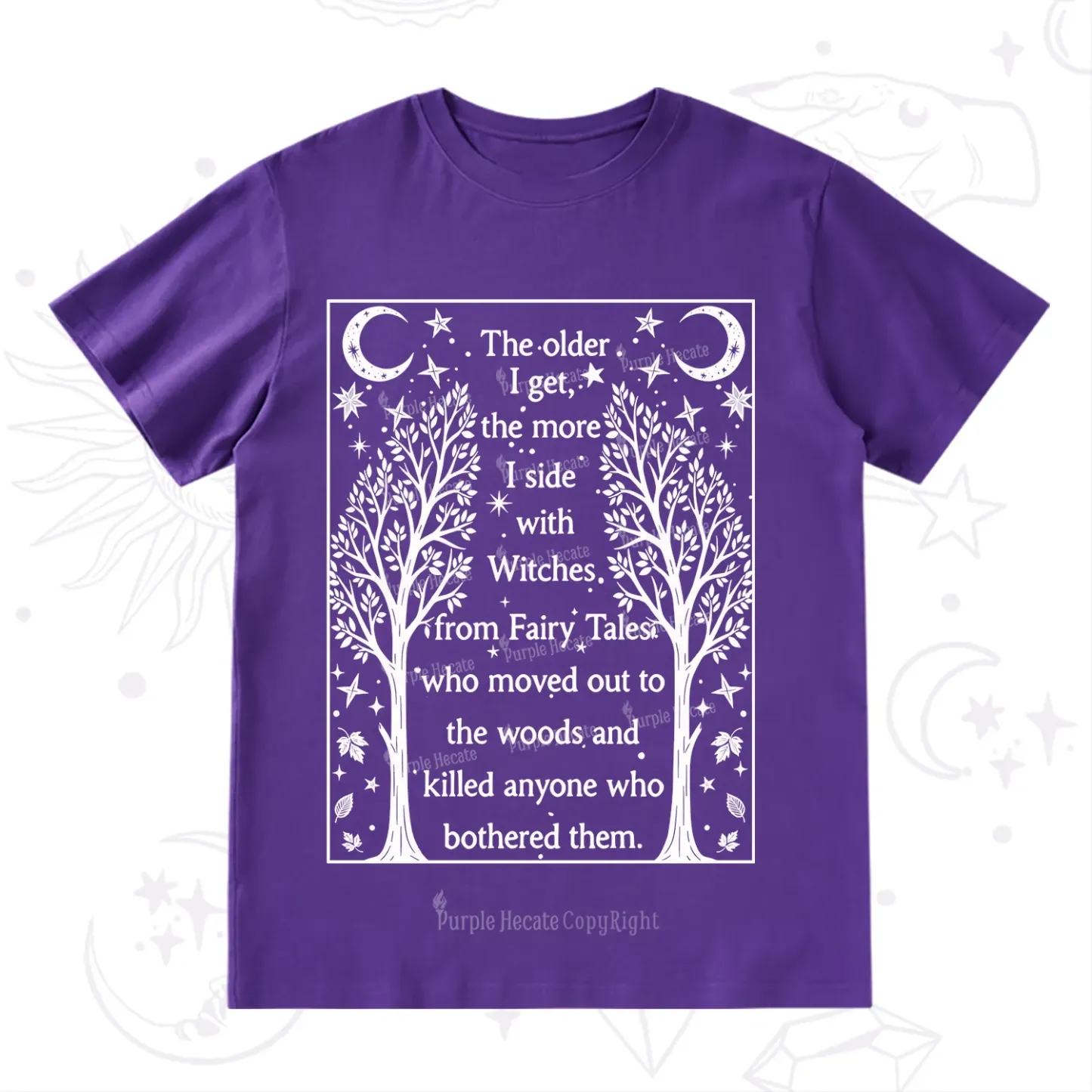 Purplehecate Side With Witches T-Shirt