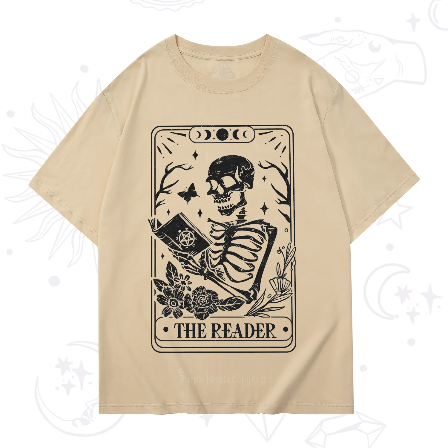 Purplehecate The Reader Tarot Card T-Shirt