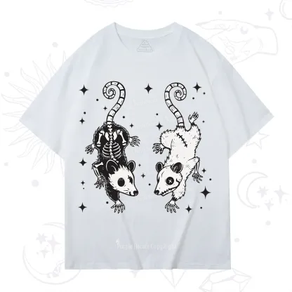 Purplehecate Moonlit Skeleton Rats T-Shirt