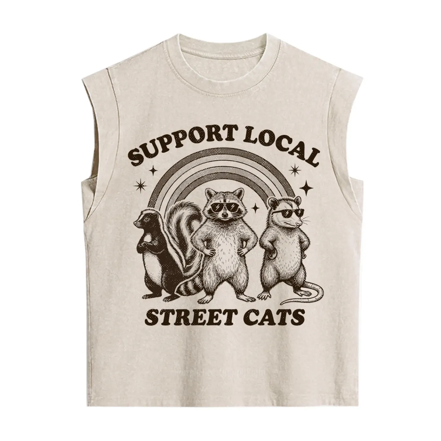 Purplehecate Support your local street cats Vintage Washed Tank