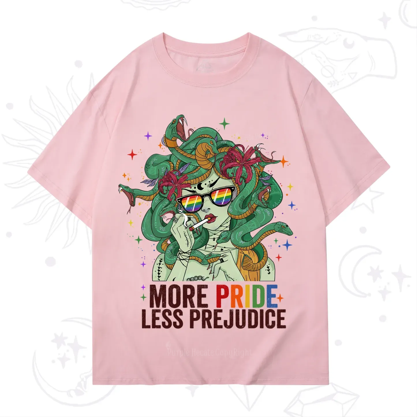 Purplehecate More Pride Less Prejudice Medusa T-Shirt