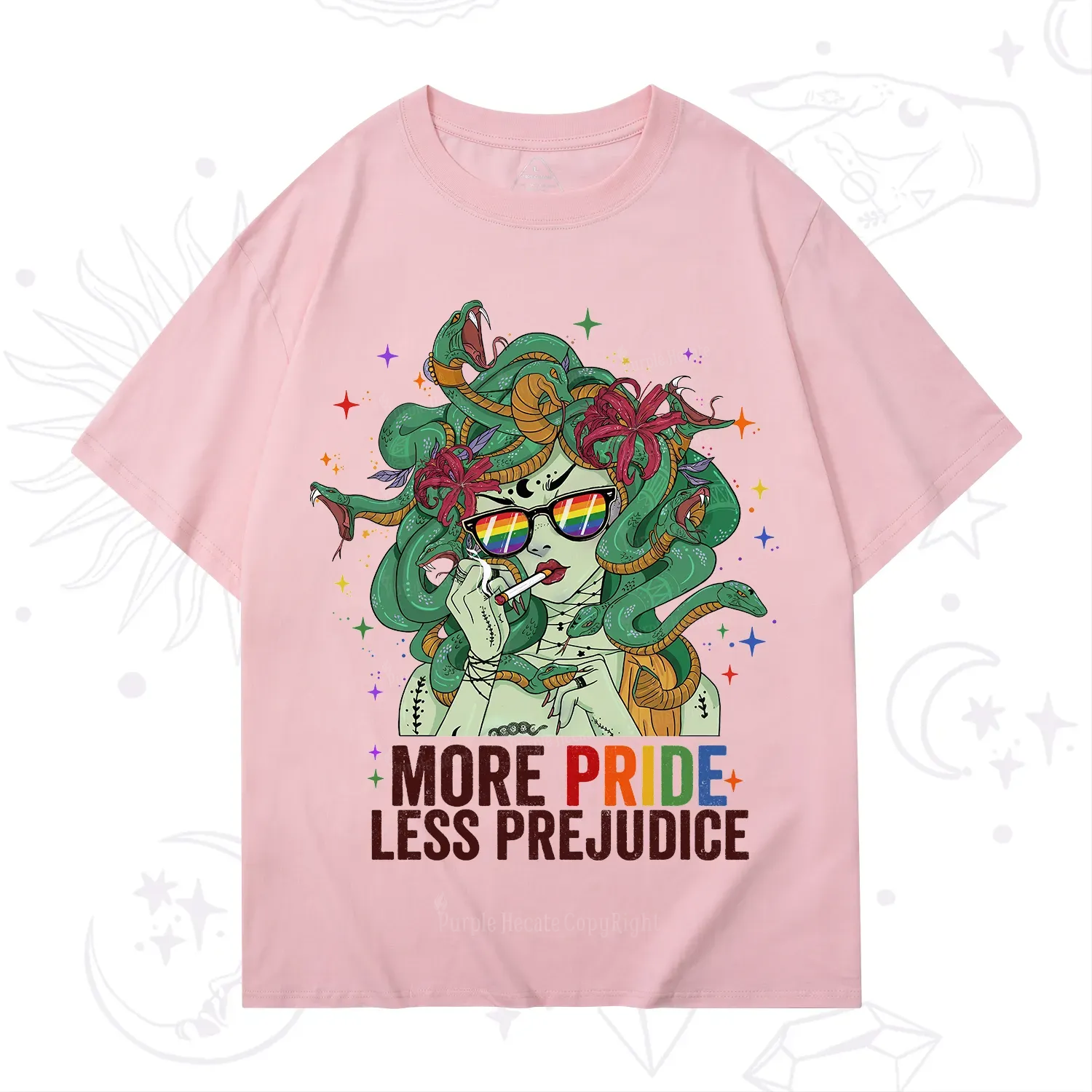 Purplehecate More Pride Less Prejudice Medusa T-Shirt